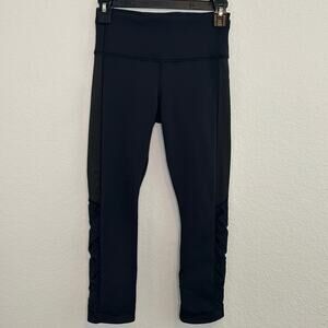 Lululemon Leggings Var-City Crop Black Sz 4